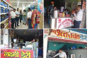 छापेमारी में निरीक्षण के दौरान रूद्रपुर में 02 व्रत वाले चिप्स, काशीपुर में 01 दूध, 01 घी एवं 02 पनीर, के कुल 06 नमूने जांच हेतु लिये गये।